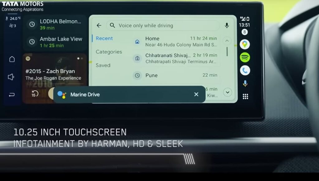 Infotainment touch scree-10.25 inch