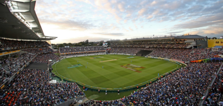 Auckland cricket stadium boundary length