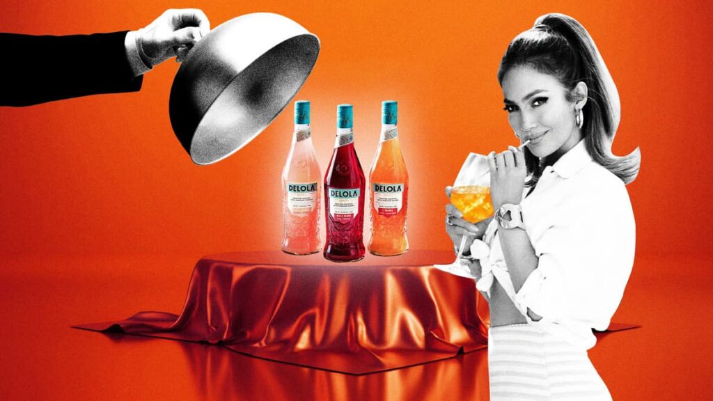 Delolathe cocktail Brand of Jennifer Lopez