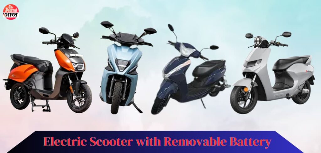 Electric Scooter with Removable Battery