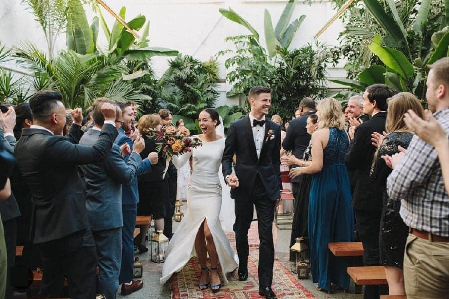 Grant Gustin marries LA Thoma 