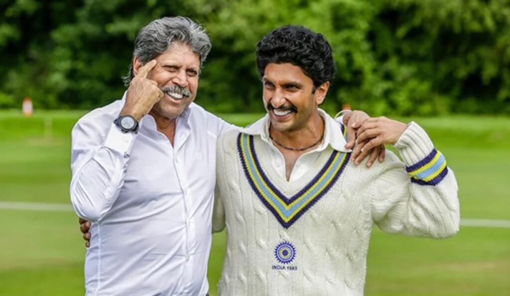 Kapil Dev and Ranveer Singh acted as Kapil Dev 