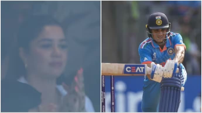 Sara Tendulkar was spotted cheering for India during the semi final match -  World Cup 2023