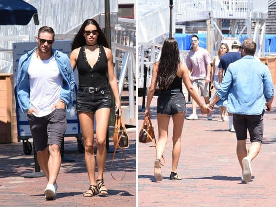 Adriana Lima and Julian Edelman