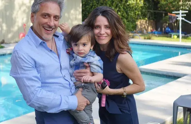 Alanna Ubach and Thom Russo and his Son