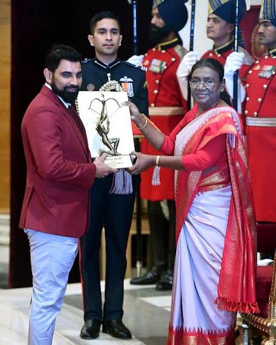 Mohammed shami on receiving the prestigious Arjuna Award