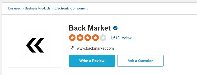 Sitejabber Reviews on back market