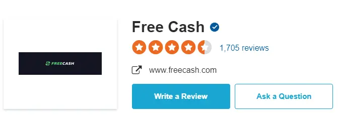 Sitejabber review on Freecash.com