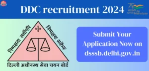 DDC recruitment 2024