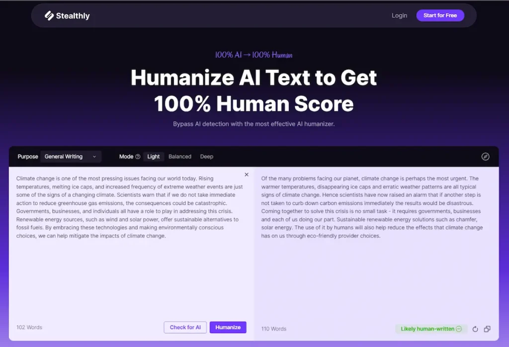 Humanizing AI Text