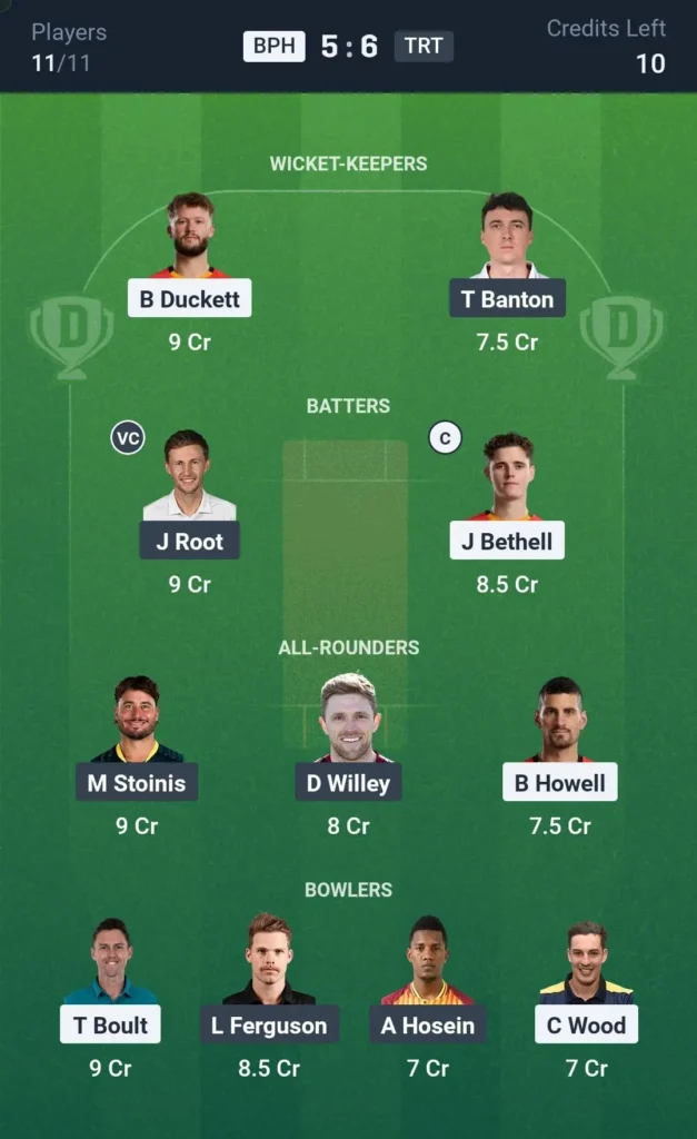 BPH vs TRT Grand League Team