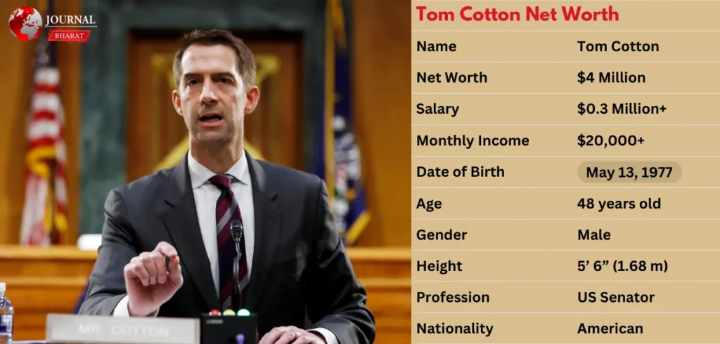 Tom Cotton Net Worth 2025: Senator Salary, Earnings, and Political Bio